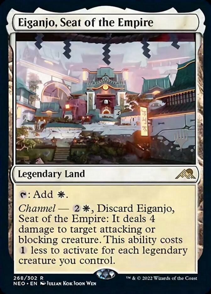 Eiganjo, Seat of the Empire (Promo Pack) [Kamigawa: Neon Dynasty Promos] | RetroPlay Games