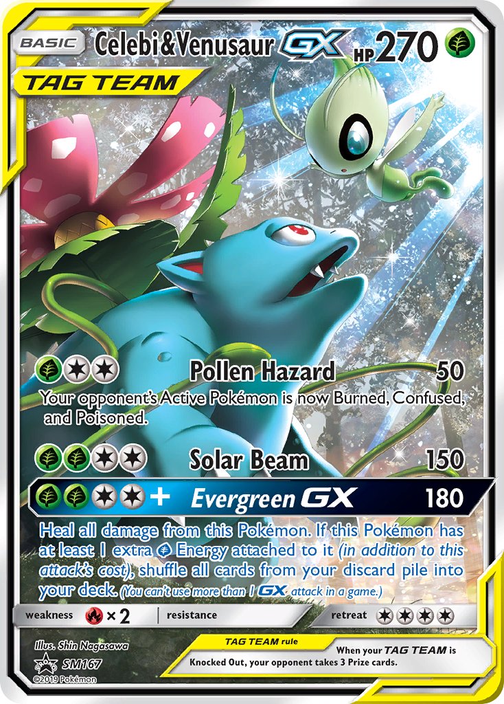 Celebi & Venusaur GX (SM167) [Sun & Moon: Black Star Promos] | RetroPlay Games