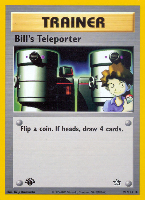 Bill's Teleporter (91/111) [Neo Genesis 1st Edition] | RetroPlay Games