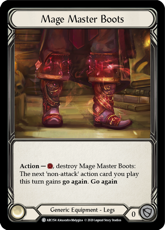 Mage Master Boots [U-ARC154] (Arcane Rising Unlimited)  Unlimited Rainbow Foil | RetroPlay Games