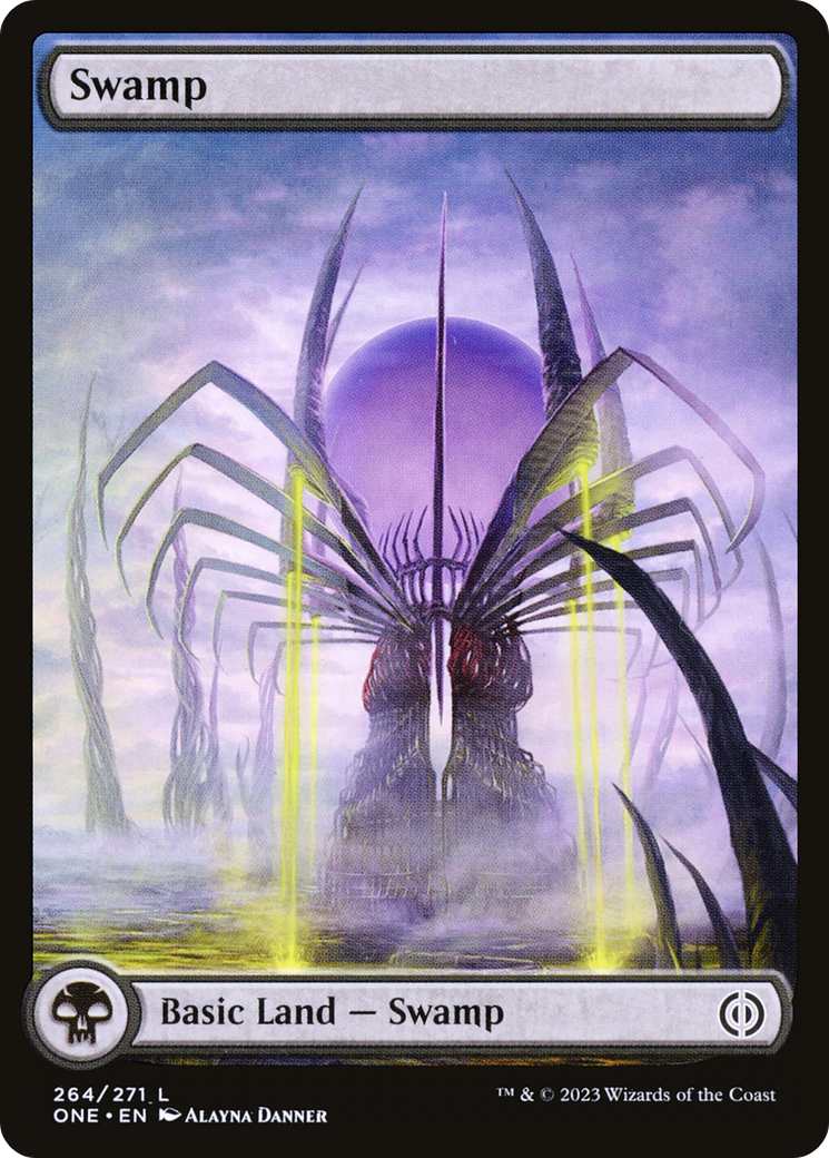 Swamp (264) (Full-Art) [Phyrexia: All Will Be One] | RetroPlay Games