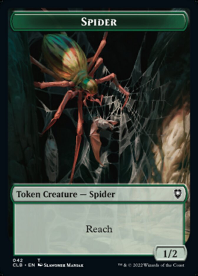 Spider // Insect Double-sided Token [Commander Legends: Battle for Baldur's Gate Tokens] | RetroPlay Games