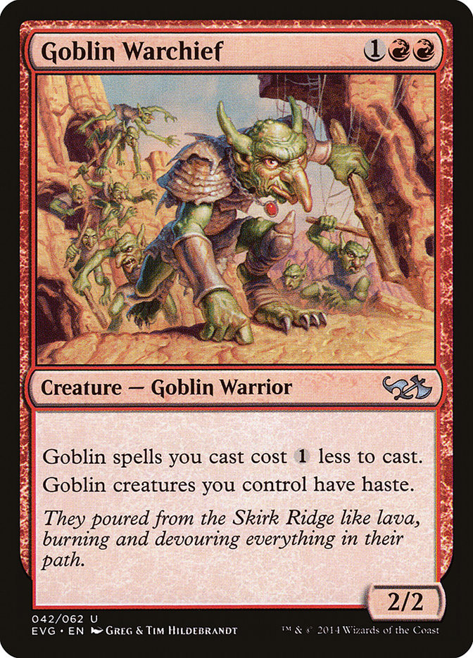 Goblin Warchief (Elves vs. Goblins) [Duel Decks Anthology] | RetroPlay Games