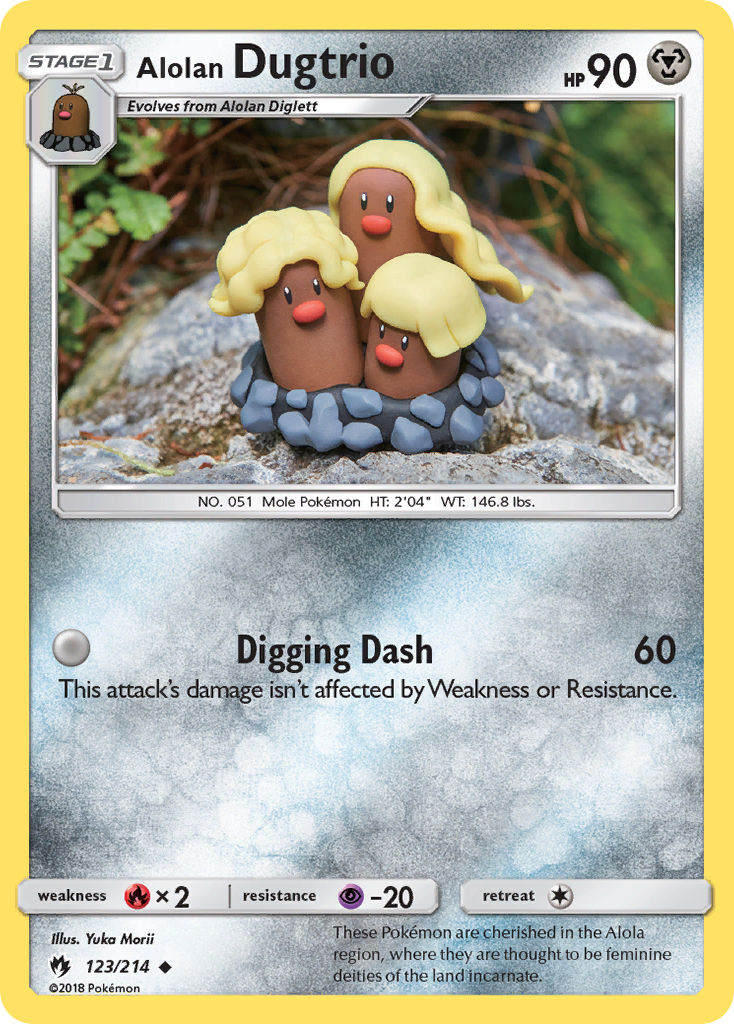 Alolan Dugtrio (123/214) [Sun & Moon: Lost Thunder] | RetroPlay Games