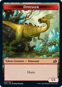 Dinosaur // Human Soldier (005) Double-sided Token [Ikoria: Lair of Behemoths Tokens] | RetroPlay Games