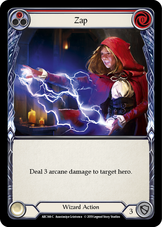 Zap (Red) [ARC144-C] (Arcane Rising)  1st Edition Rainbow Foil | RetroPlay Games