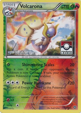 Volcarona (15/114) (League Promo 2nd Place) [XY: Steam Siege] | RetroPlay Games