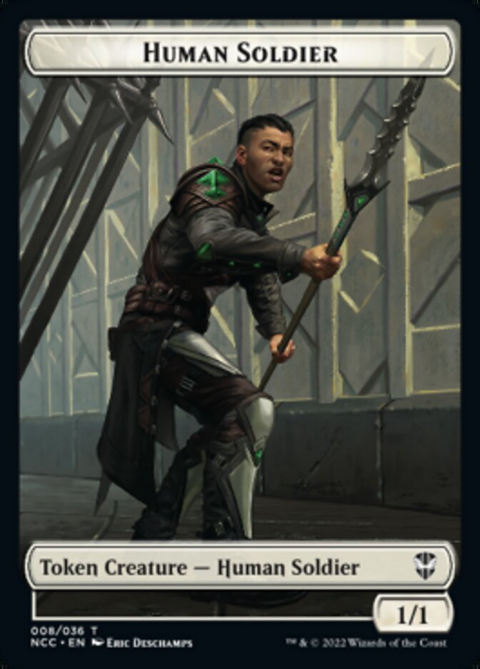 Eldrazi // Human Soldier Double-sided Token [Streets of New Capenna Commander Tokens] | RetroPlay Games