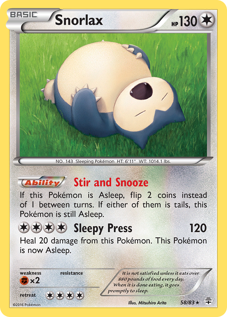 Snorlax (58/83) [XY: Generations] | RetroPlay Games