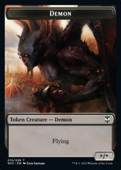 Demon // Copy Double-sided Token [Streets of New Capenna Commander Tokens] | RetroPlay Games