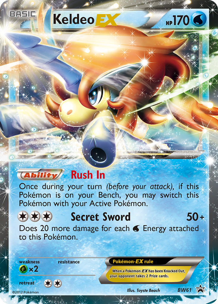 Keldeo EX (BW61) [Black & White: Black Star Promos] | RetroPlay Games