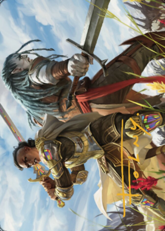 Join Forces Art Card (Gold-Stamped Signature) [Dominaria United Art Series] | RetroPlay Games
