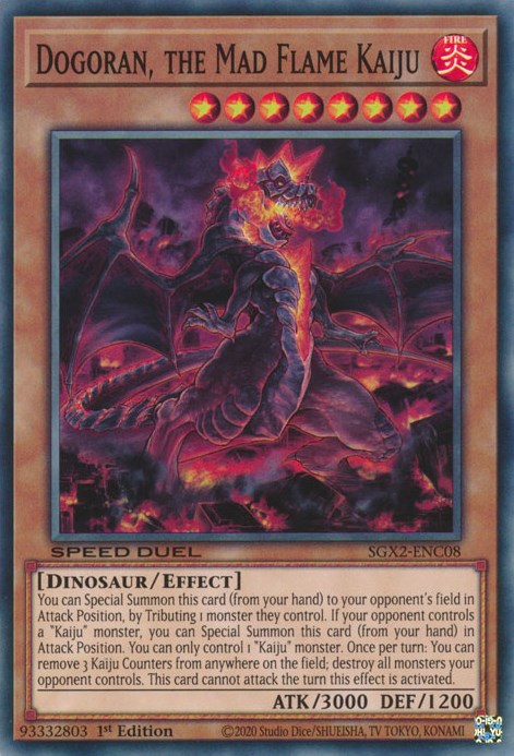 Dogoran, the Mad Flame Kaiju [SGX2-ENC08] Secret Rare | RetroPlay Games