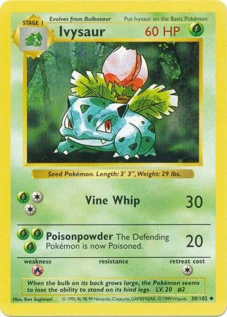 Ivysaur (30/102) [Base Set Shadowless Unlimited] | RetroPlay Games