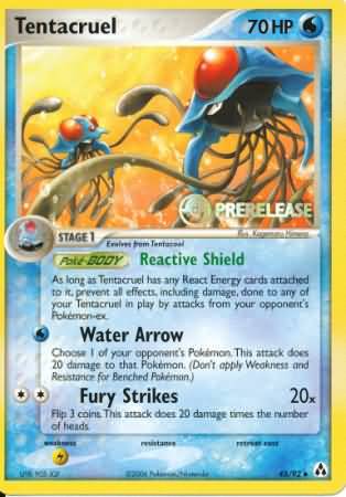 Tentacruel (45/92) (Prerelease Promo) [Nintendo: Black Star Promos] | RetroPlay Games