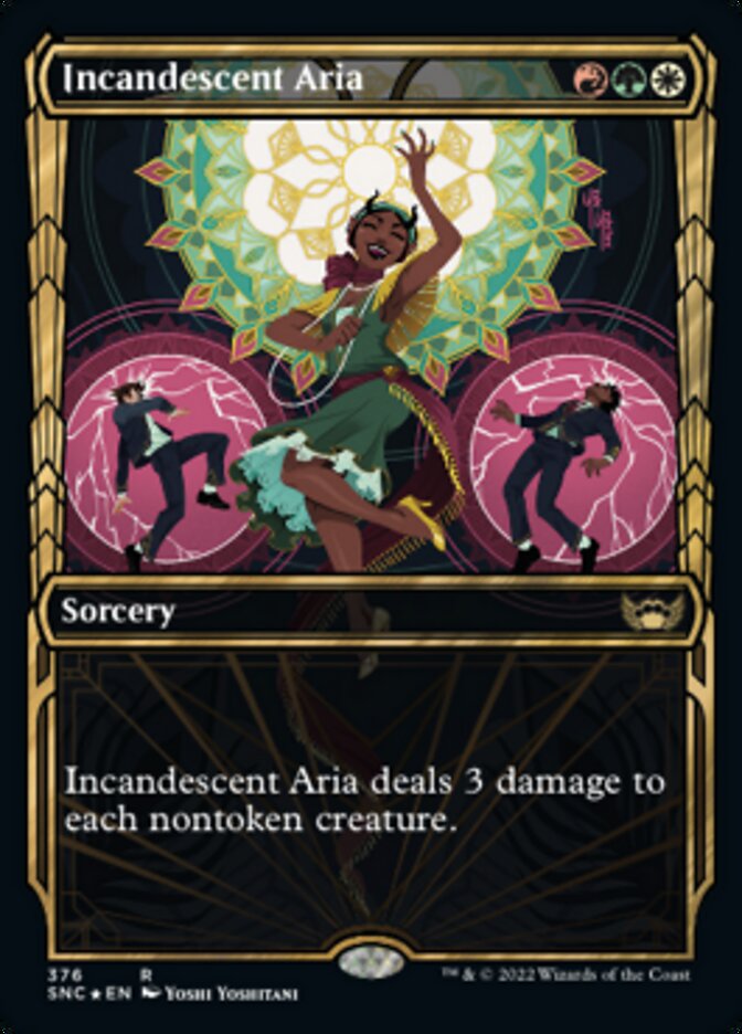 Incandescent Aria (Showcase Golden Age Gilded Foil) [Streets of New Capenna] | RetroPlay Games
