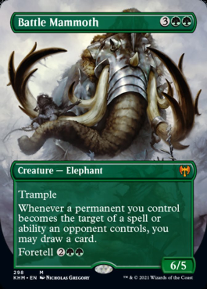 Battle Mammoth (Borderless Alternate Art) [Kaldheim] | RetroPlay Games