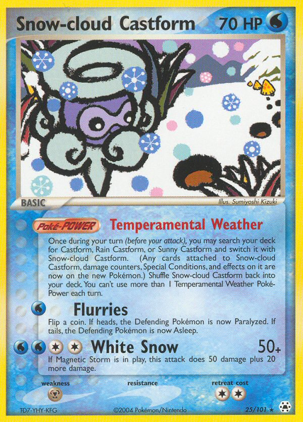 Snow-cloud Castform (25/101) [EX: Hidden Legends] | RetroPlay Games