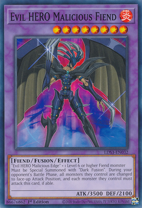 Evil HERO Malicious Fiend [LDS3-EN032] Common | RetroPlay Games