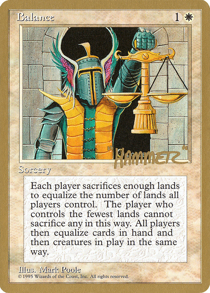 Balance (Shawn "Hammer" Regnier) [Pro Tour Collector Set] | RetroPlay Games
