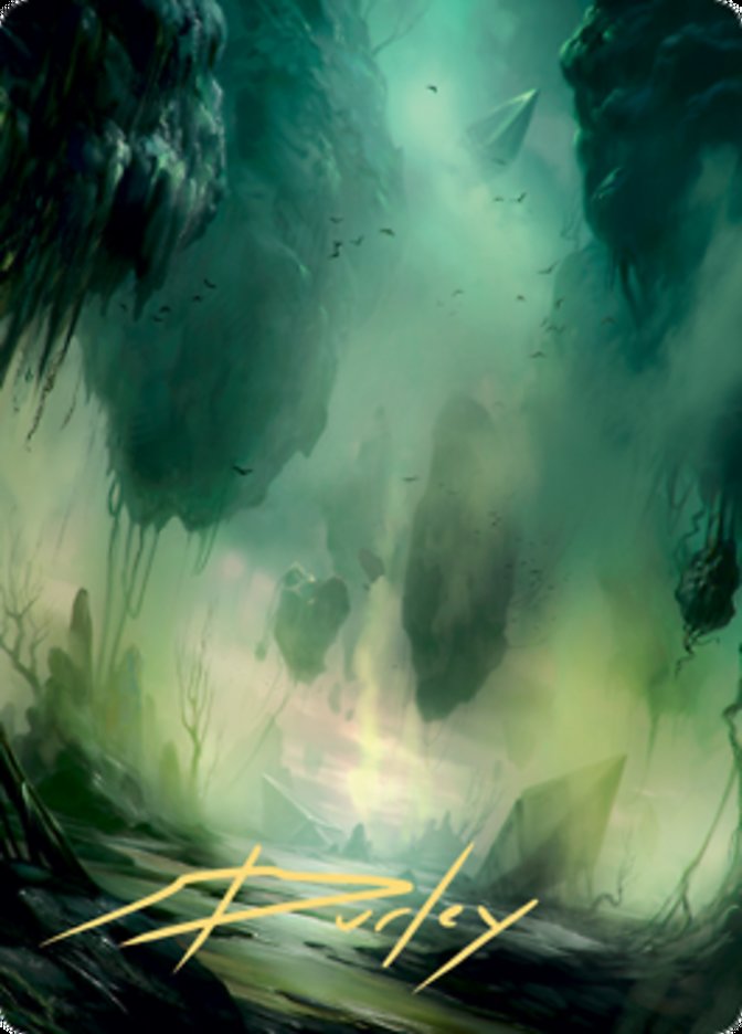 Swamp 1 Art Card (Gold-Stamped Signature) [Zendikar Rising Art Series] | RetroPlay Games