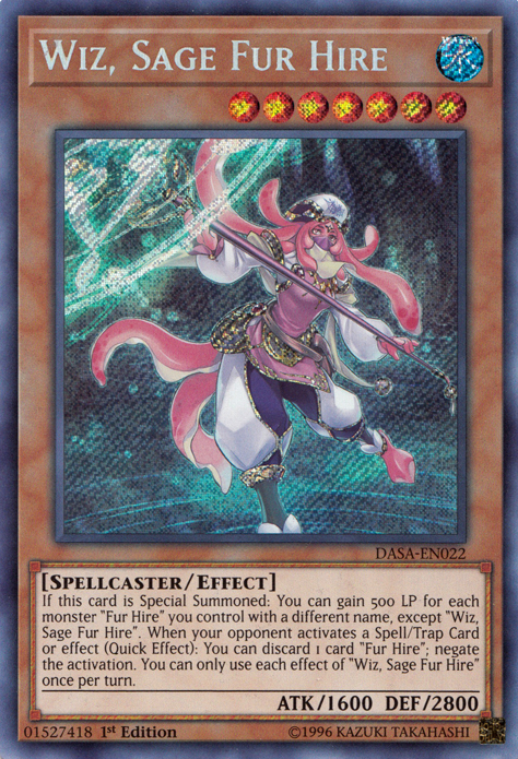 Wiz, Sage Fur Hire [DASA-EN022] Secret Rare | RetroPlay Games