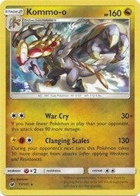 Kommo-o (77/111) (Cracked Ice Holo) (Theme Deck Exclusive) [Sun & Moon: Crimson Invasion] | RetroPlay Games