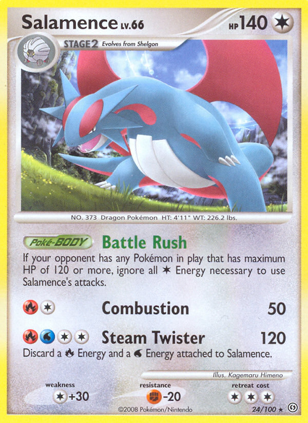 Salamence (24/100) [Diamond & Pearl: Stormfront] | RetroPlay Games