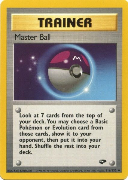 Master Ball (116/132) [Gym Challenge Unlimited] | RetroPlay Games