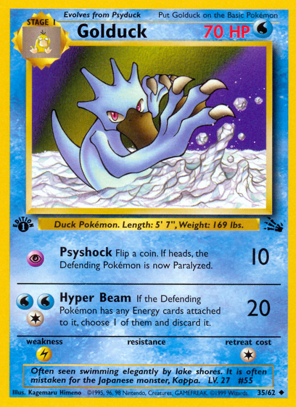 Golduck (35/62) [Fossil 1st Edition] | RetroPlay Games