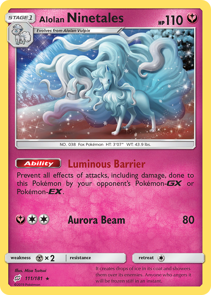 Alolan Ninetales (111/181) [Sun & Moon: Team Up] | RetroPlay Games