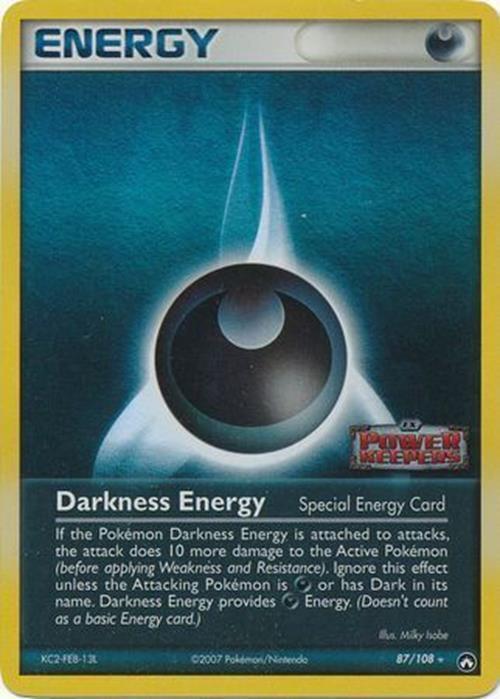 Darkness Energy (87/108) (Stamped) [EX: Power Keepers] | RetroPlay Games