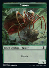 Treefolk // Spider Double-sided Token [Streets of New Capenna Commander Tokens] | RetroPlay Games