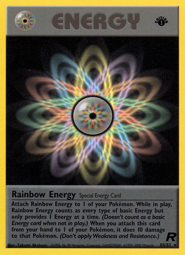 Rainbow Energy (80/82) [Team Rocket 1st Edition] | RetroPlay Games