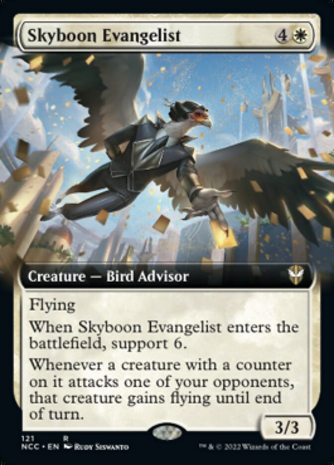 Skyboon Evangelist (Extended Art) [Streets of New Capenna Commander] | RetroPlay Games