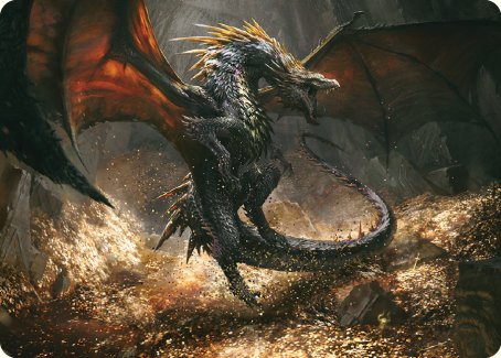 Cavern-Hoard Dragon Art Card [The Lord of the Rings: Tales of Middle-earth Art Series] | RetroPlay Games