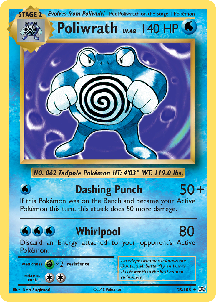 Poliwrath (25/108) [XY: Evolutions] | RetroPlay Games