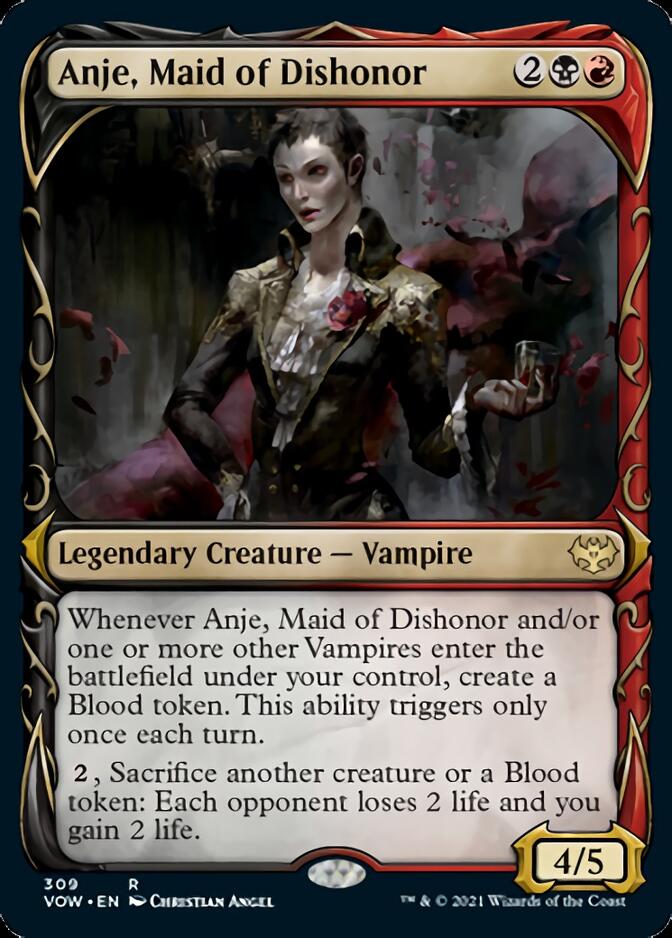 Anje, Maid of Dishonor (Showcase Fang Frame) [Innistrad: Crimson Vow] | RetroPlay Games