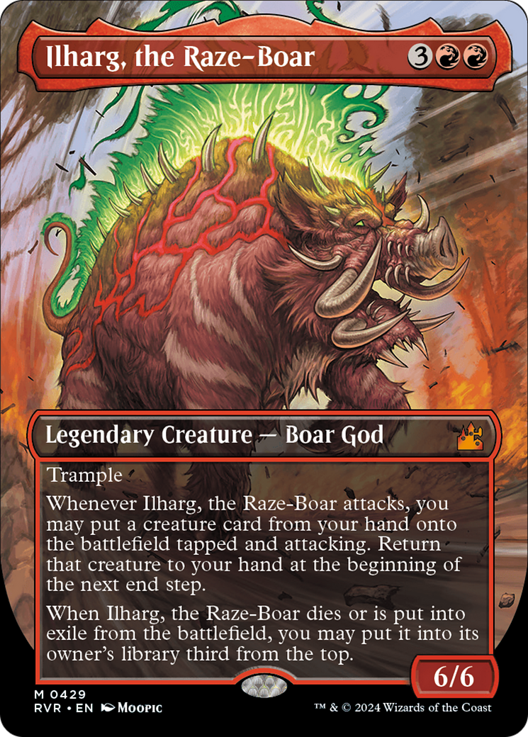 Ilharg, the Raze-Boar (Anime Borderless) [Ravnica Remastered] | RetroPlay Games