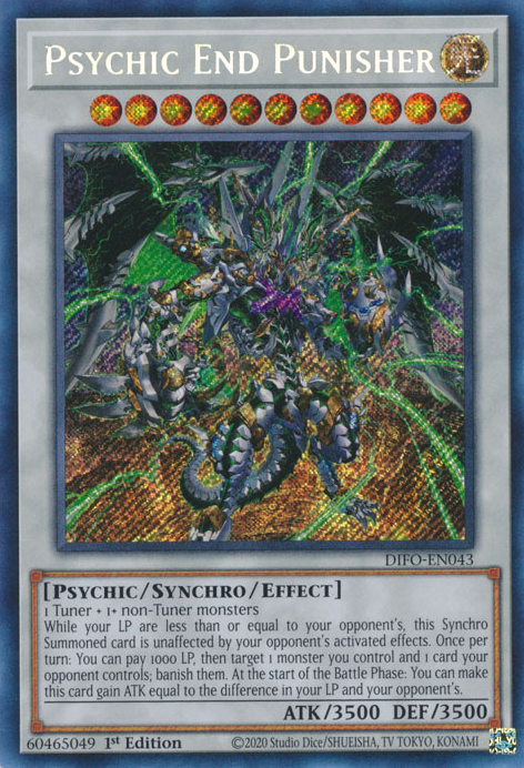 Psychic End Punisher [DIFO-EN043] Secret Rare | RetroPlay Games