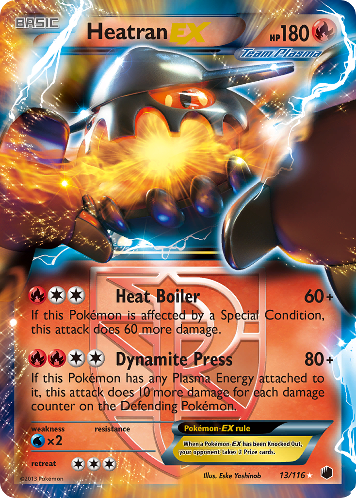 Heatran EX (13/116) [Black & White: Plasma Freeze] | RetroPlay Games