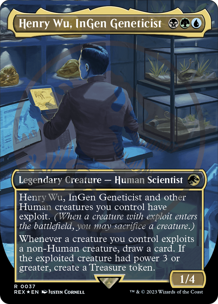 Henry Wu, InGen Geneticist Emblem (Borderless) [Jurassic World Collection Tokens] | RetroPlay Games