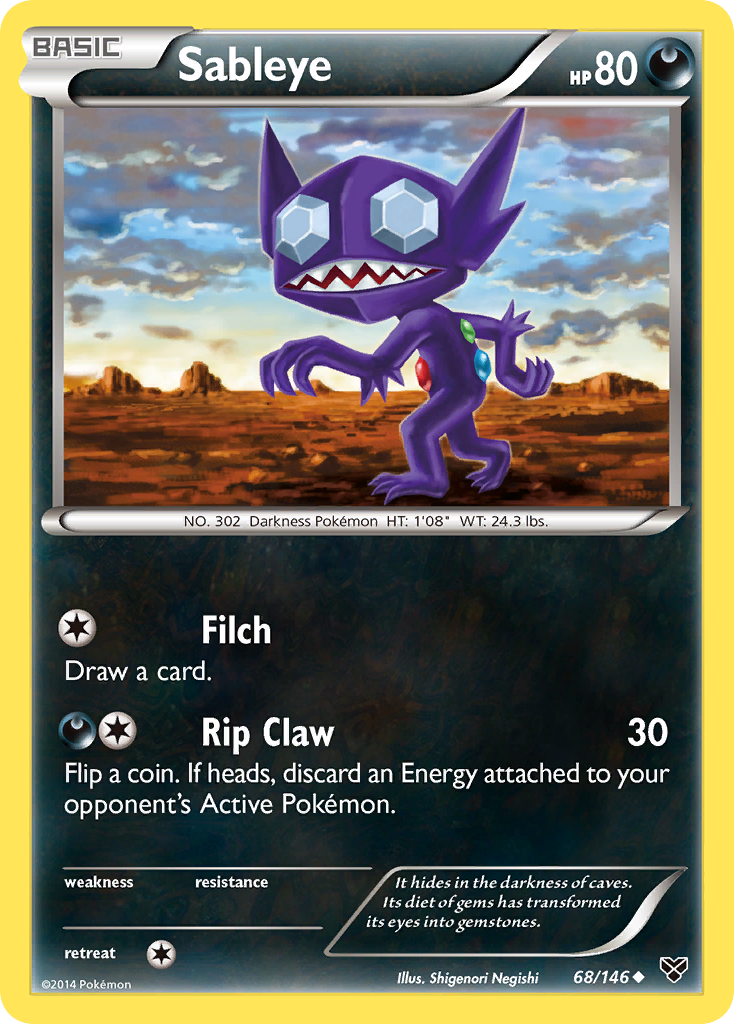 Sableye (68/146) [XY: Base Set] | RetroPlay Games