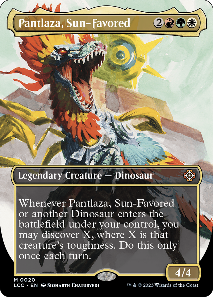 Pantlaza, Sun-Favored (Borderless) [The Lost Caverns of Ixalan Commander] | RetroPlay Games