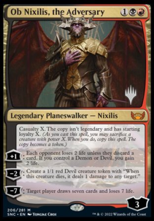 Ob Nixilis, the Adversary (Promo Pack) [Streets of New Capenna Promos] | RetroPlay Games