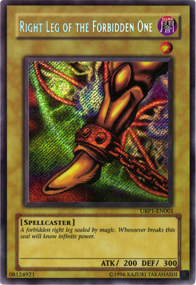 Right Leg of the Forbidden One [UBP1-EN001] Secret Rare | RetroPlay Games