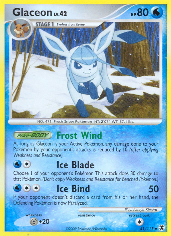 Glaceon (41/111) [Platinum: Rising Rivals] | RetroPlay Games