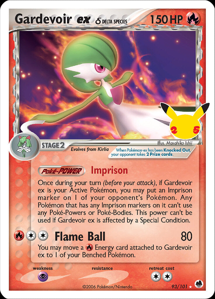 Gardevoir ex (93/101) (Delta Species) [Celebrations: 25th Anniversary - Classic Collection] | RetroPlay Games