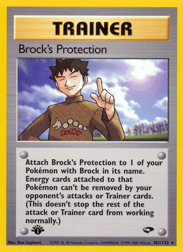 Brock's Protection (101/132) [Gym Challenge 1st Edition] | RetroPlay Games