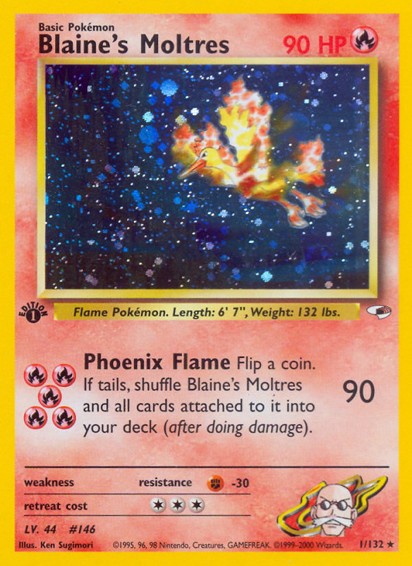 Blaine's Moltres (1/132) [Gym Heroes 1st Edition] | RetroPlay Games